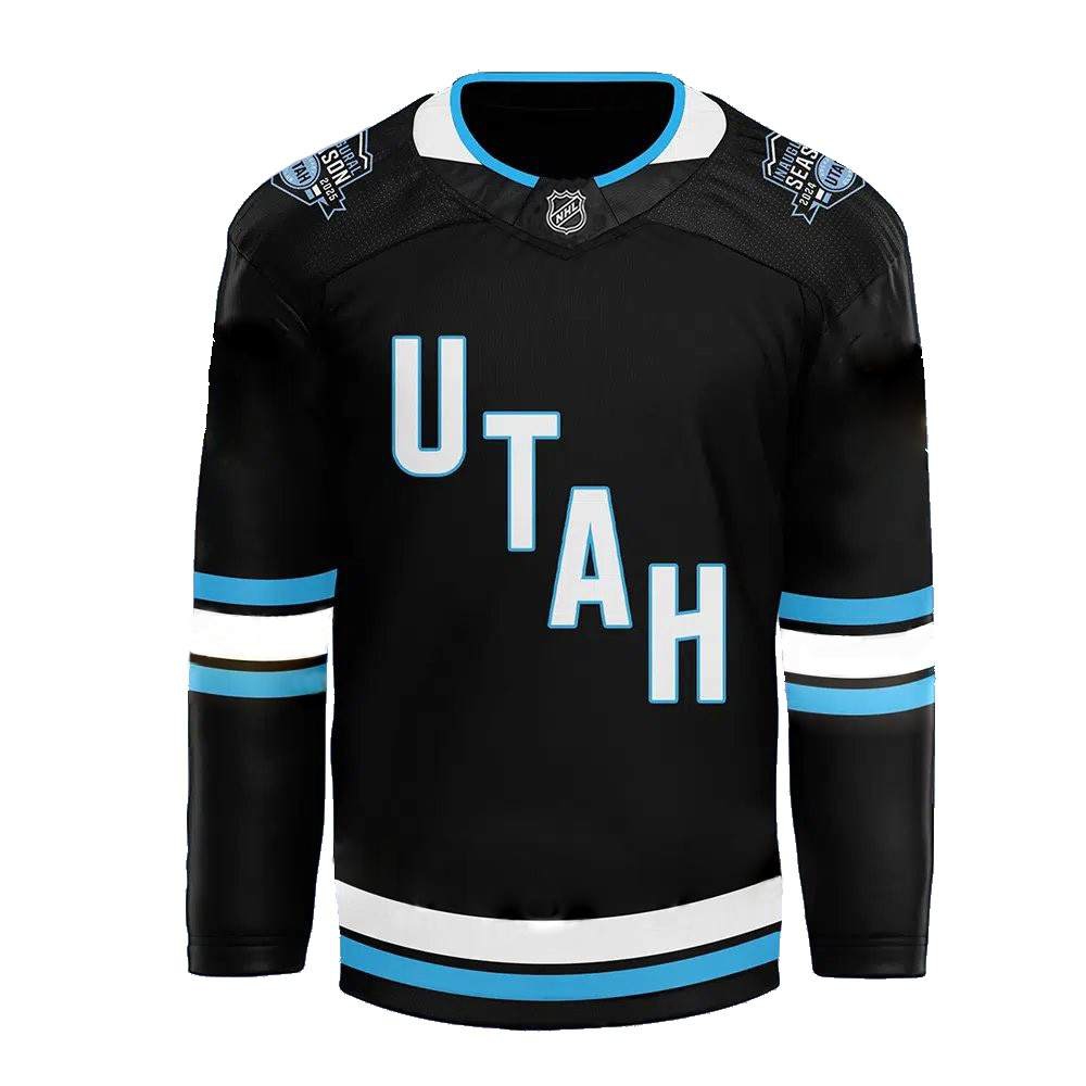 Utah Hockey Club 2024 Home Blank Jersey - Black-Pro Kit Vault | Brand New 26/27 Sports Jerseys